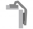 HETTICH 9090115 Intermat 9930 bez sprężyny 50°/65°,uzupełniający,45x9.5, wkręt