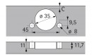 HETTICH 9072560 INTERMAT 9943 B-3,5 TB48