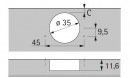 HETTICH 9099770 SENSYS 8657 165° INTERMAT B12