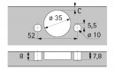 HETTICH 9094361 SENSYS 8646 B12,5/TH53 tłumienie