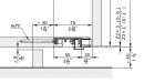 HAWA 52093 Folding Concepta III profil dolny do 3 drzwi, czarna anoda