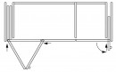 K-HAWA Folding Concepta III 20 Pull lewa+Concepta III prawa,1200-2200mm,czarny