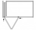K-HAWA Folding Concepta III 25 Push, wersja lewa, 1900 - 2700mm, czarny