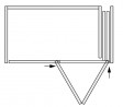 K-HAWA Folding Concepta III 25 Push, wersja prawa, 1900 - 2700mm, czarny