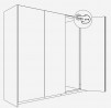 K-HAWA Folding Concepta III 25 Push, wersja prawa, 1900 - 2700mm, czarny