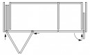 K-HAWA Folding Concepta III 25 Push lewa+Concepta III prawa,1900-2700mm,czarny
