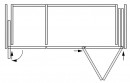 K-HAWA Folding Concepta III 25 Push prawa+Concepta III lewa,1900-2700mm,czarny