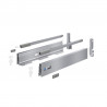 K-HETTICH InnoTech Atira, czołowy, srebro, 470/70/176 z relingiem 30kg SiSy