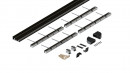 HAWA 52094 Folding Concepta III profil dolny do 4 drzwi, czarna anoda
