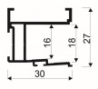 SEVROLL 04747 Rekord rączka 18mm 2,70m jasny brąz