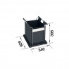BLANCO 527669 System koszy Universal Bag  XL 40 z pełnym wysuwem 1x40l