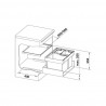 BLANCO 521473 kosz FLEXON II XL 60/3