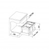 BLANCO 525221 Sorter Flexon II LOW 80/3