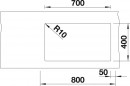 BLANCO 523452 zlewozmywak SUBLINE 700-U Level antracyt InFino manualny SILGRANIT