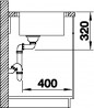 BLANCO 523001 zlewozmywak ANDANO XL6S-IF Compact perł-szar. bez korka SILGRANIT