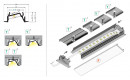 StrongLumio profil LED Diagonal 14  alu biały 4050mm