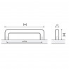 HETTICH 9070119 Uchwyt ASOPUS 332/320 mm stal nierdzewna