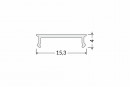 StrongLumio listwa mask. C3 do LED profilu Smart-In16 wciskana mleczna 3000mm
