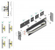 StrongLumio profil LED Surface 10 alu czarny 2000mm