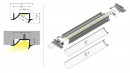 StrongLumio profil LED Diagonal 10 alu anodowany 4050mm