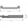 HETTICH 9132918 Wysuwany wieszak na spodnie 700-800 mm