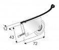 SEVROLL 10223 wózek dolny Simple/Blue V (system ramowy) - 2szt