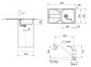FRANKE Zestaw N96 FLN 611-78/44 + FB 250.031
