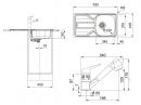 FRANKE Zestaw N97 FLN 611-78/44 + FC 9547.031