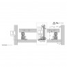 HETTICH 9338462 Quadro Compact BM 470mm/40kg na dno SiSy L+P eksterier