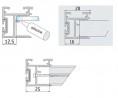 S-profil S10 srebrny elox 2,7m
