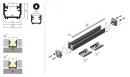 StrongLumio profil LED Floor 12 alu elox 4050mm
