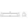 HETTICH 9252429 Uchwyt Cheam 195/160 mm, czarny matowy