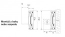 StrongBall S5 prowadnica kulkowa pełnego wysuwu 550mm z podpórką 45kg