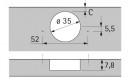 HETTICH 9094360 SENSYS 8646 B12,5/TH52