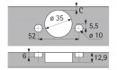 HETTICH 9088212 SENSYS 8669 W30 B2/THS55