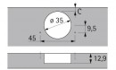 HETTICH 9088025 SENSYS 8639I W45 B-2/TB52
