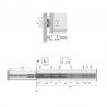 HETTICH 73283 KA 5632 prowadnica kulkowa pełnego wysuwu 600mm/45kg EB12,7 Zn