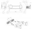 MARELLA DESIGN Wieszak Smarty czarny matowy