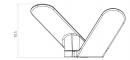 MARELLA DESIGN Wieszak Jonathan tytan