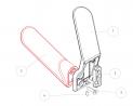 MARELLA DESIGN Wieszak Jonathan tytan