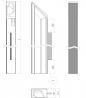 MARELLA DESIGN Nabijany uchwyt Florida 1088 prawy czarny matowy