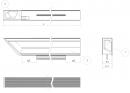 MARELLA DESIGN Nabijany uchwyt Florida 200 lewy czarny matowy
