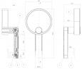 MARELLA DESIGN Wieszak Tiberio czarny matowy