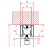 TERNO 2772 Versatile listwa maskująca 2772, czarna anoda 2m