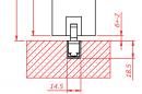 TERNO 630 Versatile profil dolny, 3m, czarna anoda