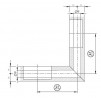 IF-Spiral lock kołek z podwójnym zakończeniem pod kątem 90 stopni 2x70mm