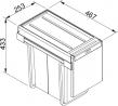 FRANKE Sortownik Cube 30 2x15l