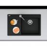FRANKE Zlewozmywak CNG 611-78 TL/7 780 x 500 czarny mat odpływ lewy