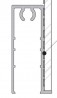 SEVROLL 04095 Gemini 4 maskownica dolna 3 m 4 mm, srebrna