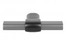 TULIP Gałka Joliet szary stalowy/czarny mat